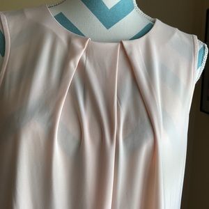 DKNY Pink Sleeveless Blouse Size Large NEW